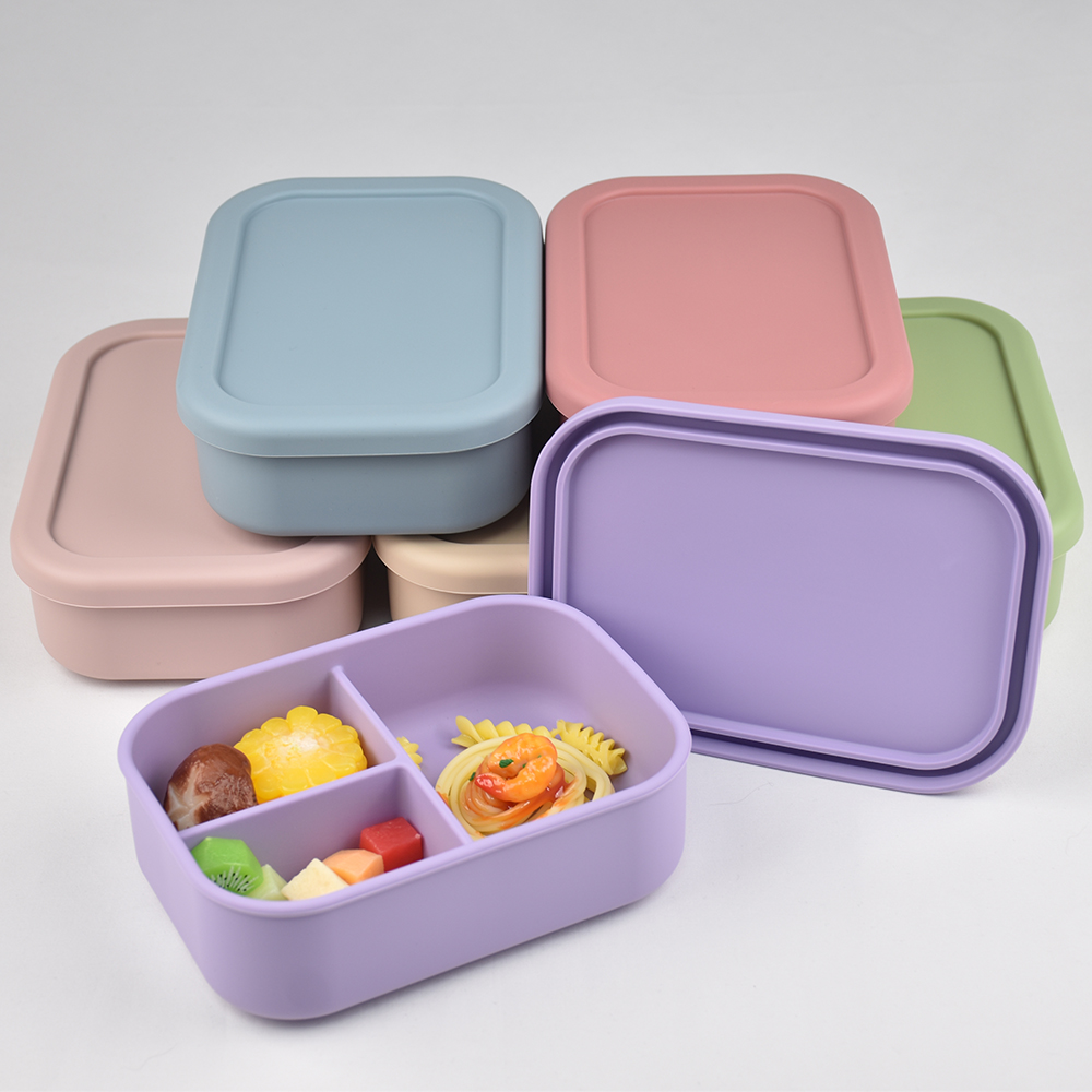 Food Storage 30 Years - Bento-Lunchbox aus lebensmittelechtem Silikon mit 3
