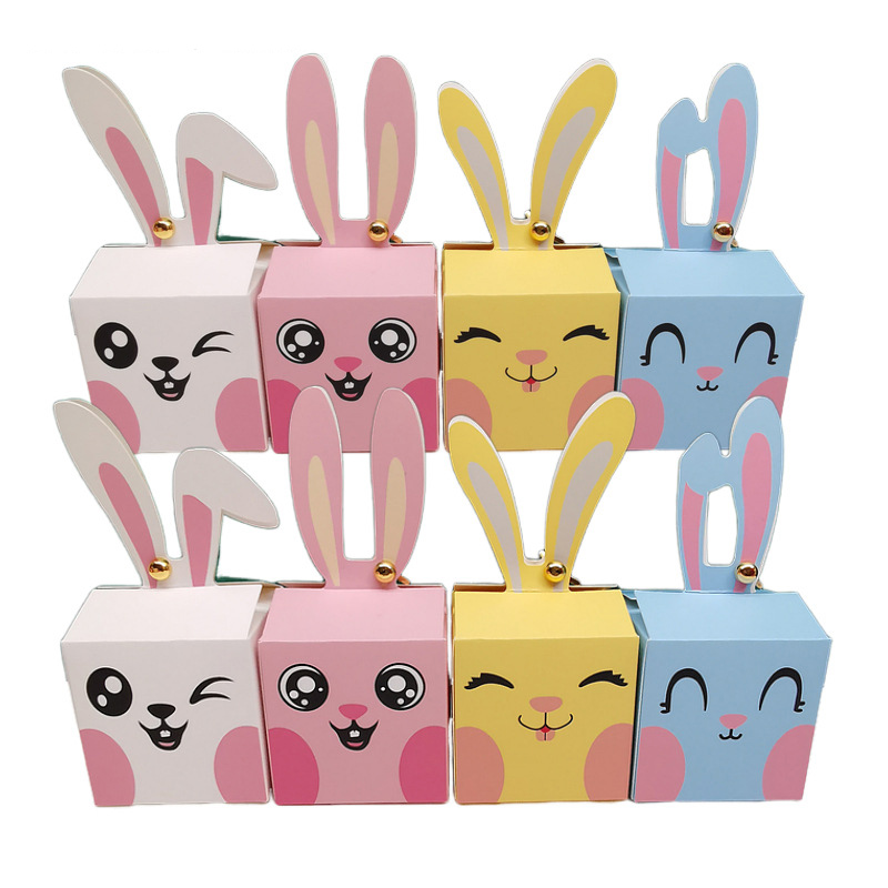 Food Storage Baby - 12/24Pcs Cartoon Kaninchen Candy Box Frohe