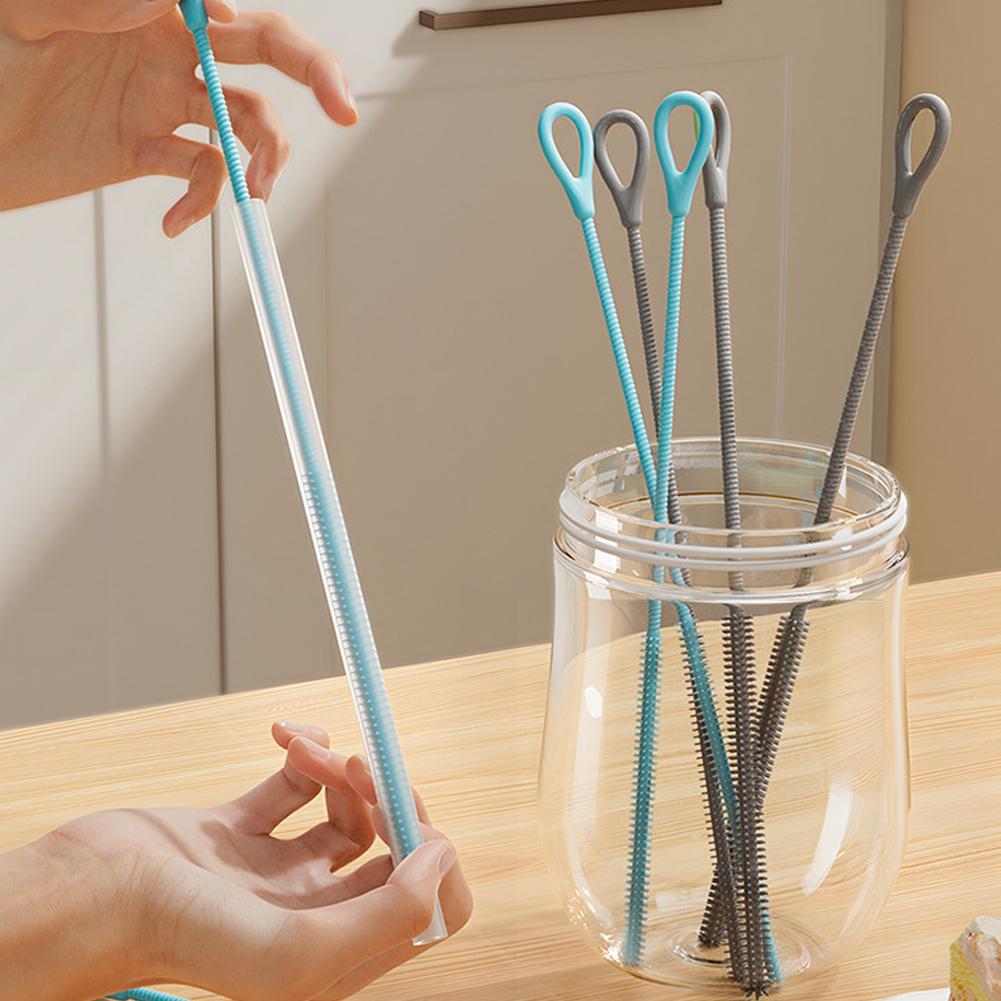 Food Storage Long Term - 2 Stück 25cm Silikon-Strohhalm-Reinigungsbürsten Extra Lange