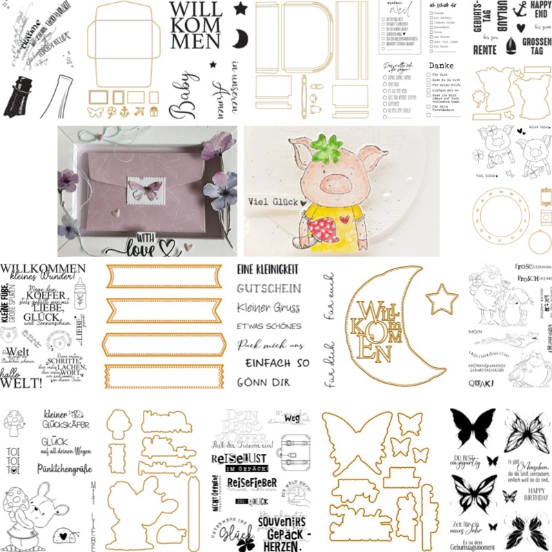 Food Storage Baby - Baby-Koffer-Stempel und -Schablonen Neuheit 2026 Scrapbook-Tagebuch-Dekoration