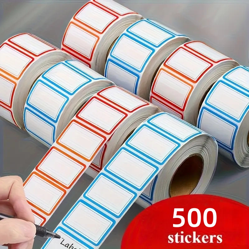 Food Storage Tank - 500 Stück Einfrieretiketten, Aufkleber, keine Rückstände,