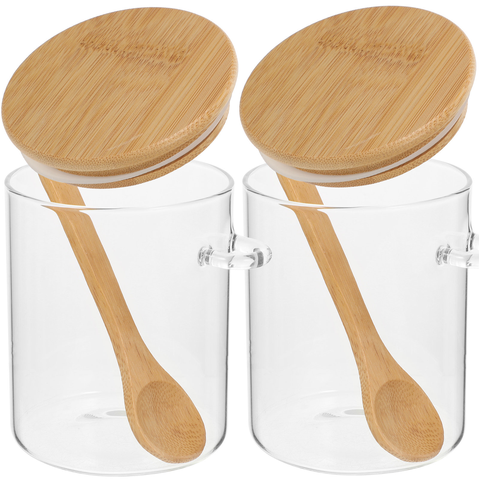 Food Storage Glass Containers - 2 Stück Vorratsbehälter für Mehl und