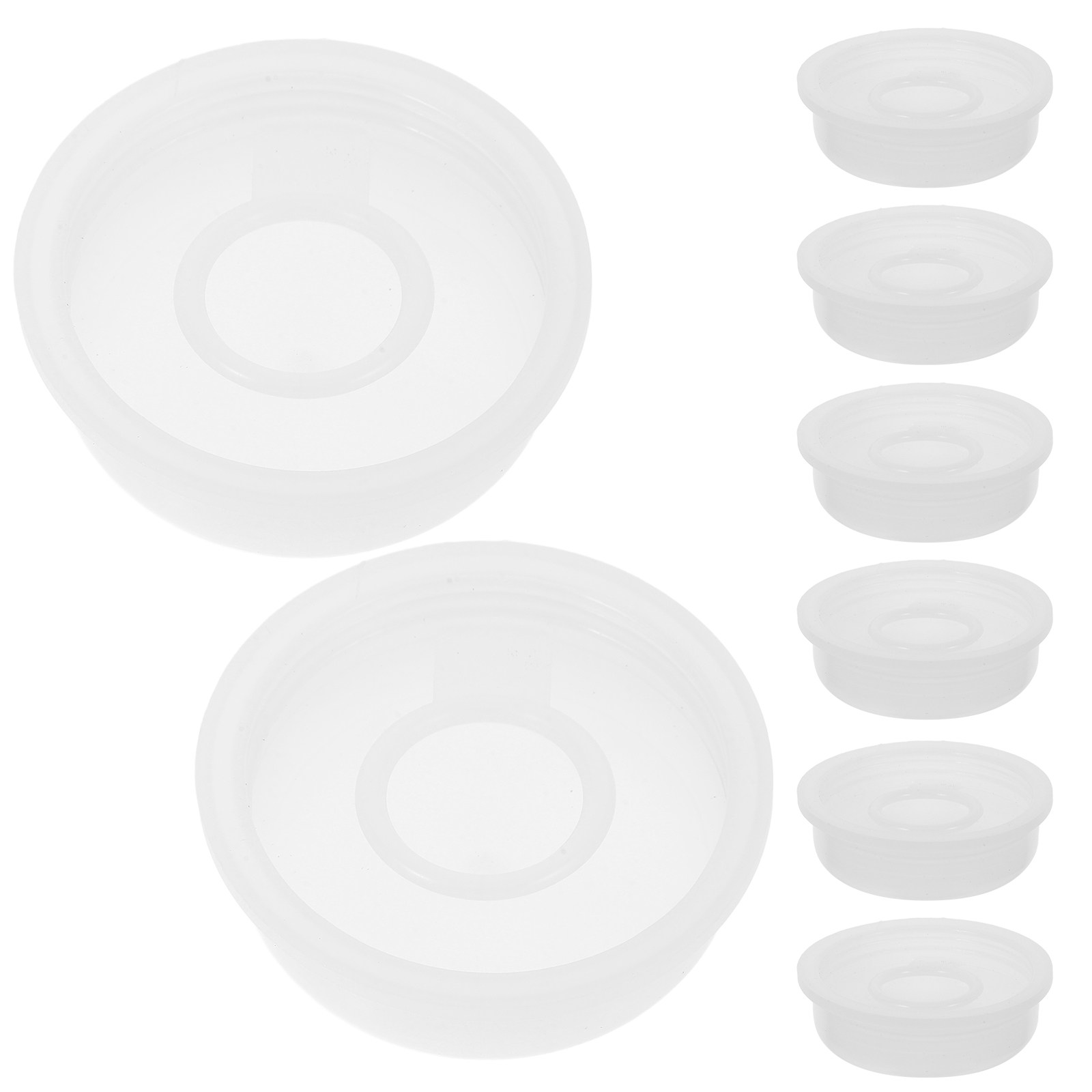 Food Storage Usa - 10 Stück Kunststoff-Chemikalieneimerdeckel mit Dichtungsring, 20-25L,