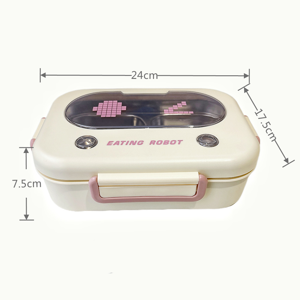 Portable Food Warmer - Thermo-Bento-Box aus Edelstahl, auslaufsicherer Behälter zur