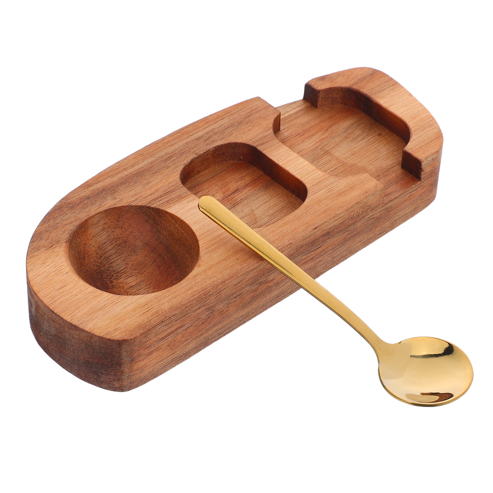 Egg Storage Holder - Holz-Eieraufbewahrungsbox, Arbeitsplatten-Organizer mit Servierlöffel, Naturholz-Präsentationsständer für