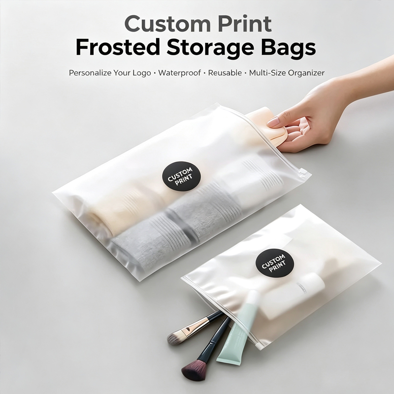 Food Storage Bags Reusable - Bedruckte Reißverschlusstaschen mit individuellem Logo, wiederverwendbare