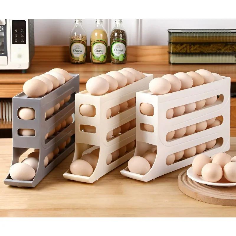 Egg Storage Holder - Kühlschrank Eier Lagerung Box Roll Küche