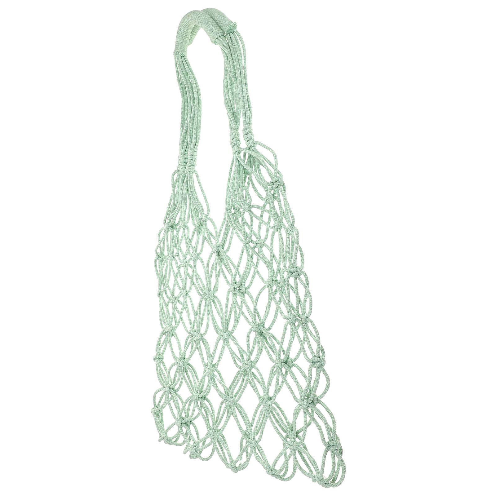 Produce Bag Reusable Mesh - Wiederverwendbare handgewebte Baumwoll-Netztasche, gewebte Einkaufstasche für