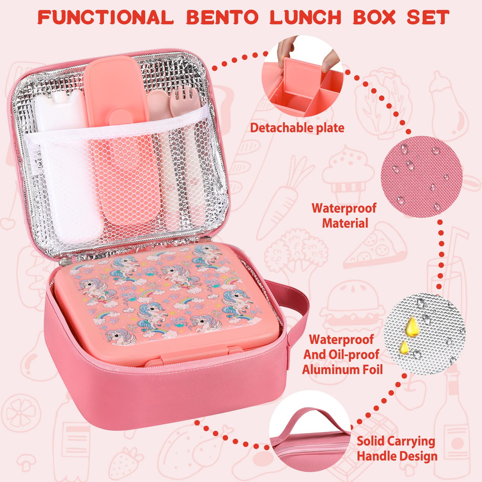 Bento-Lunchbox für Kinder mit  – Food Storage Zip Bags Bewertung und Preis