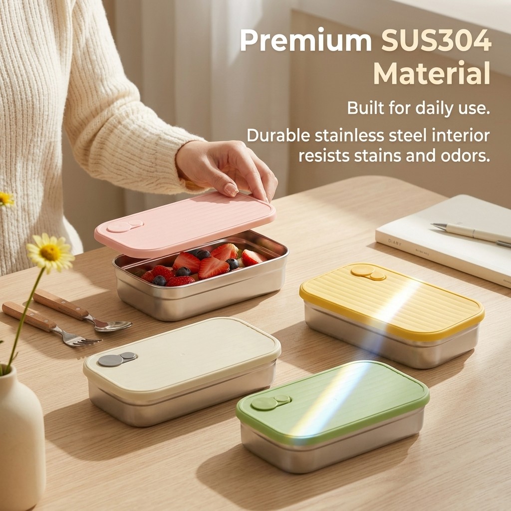 Edelstahl Bento-Box Metall-Lun – Food Storage 30 Years Bewertung und Preis