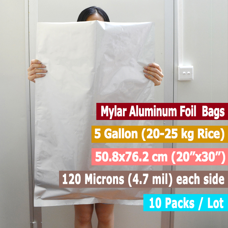 10 Packungen 5 Gallonen Mylar- – Food Storage Long Term Bewertung und Preis