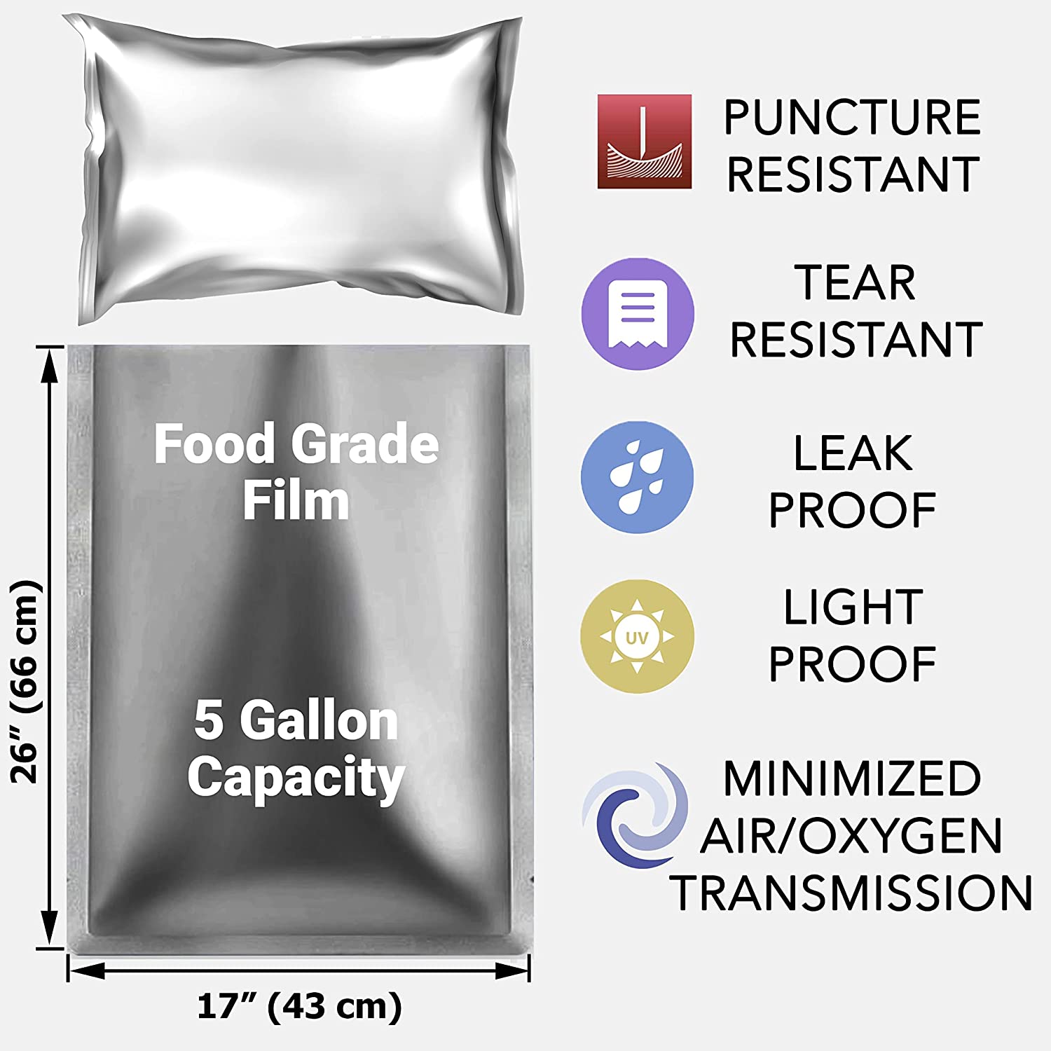 10 Packungen 5 Gallonen Mylar- – Food Storage Long Term Bewertung und Preis