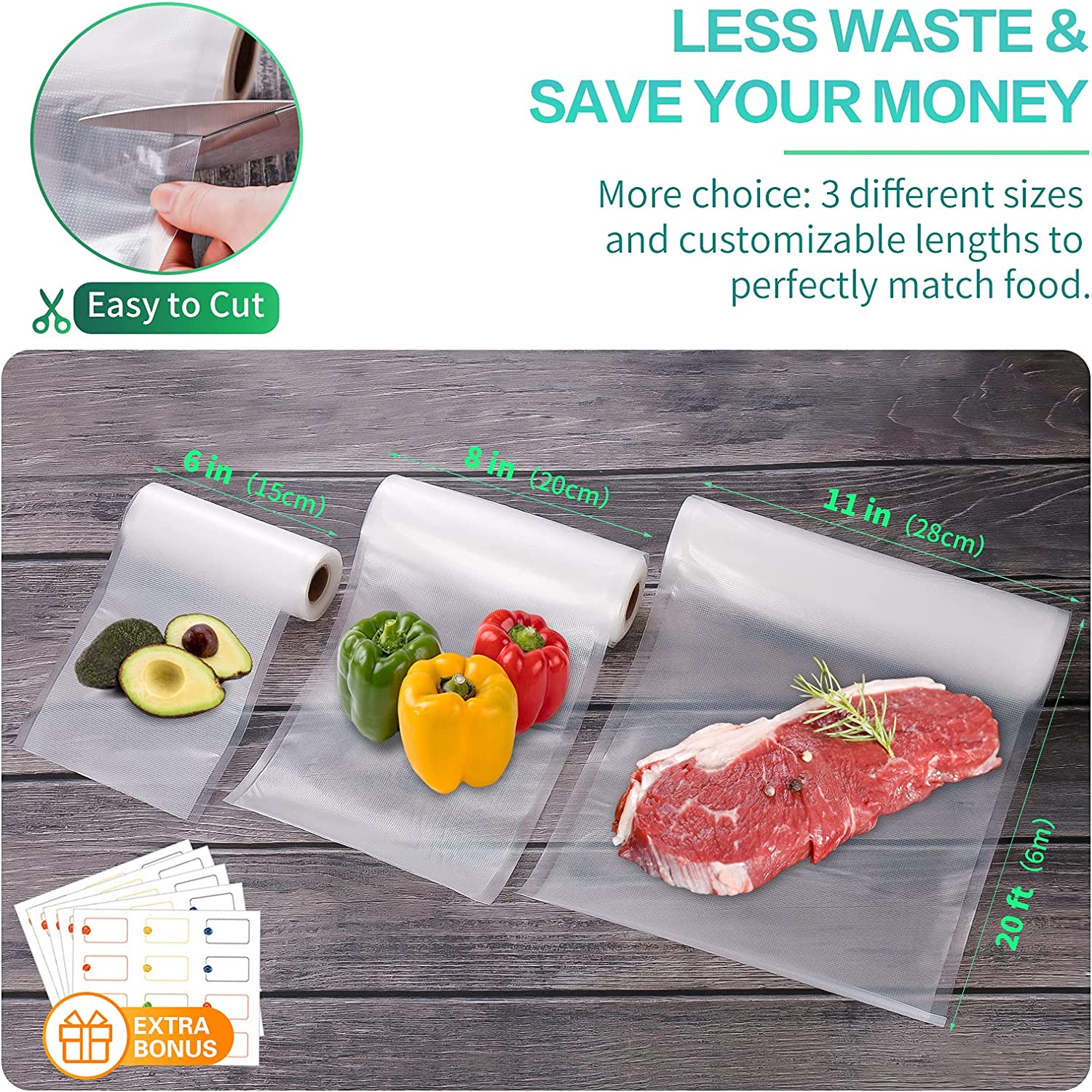 Küchenbeutel für Vakuumiergerä – Food Storage Zip Bags Bewertung und Preis