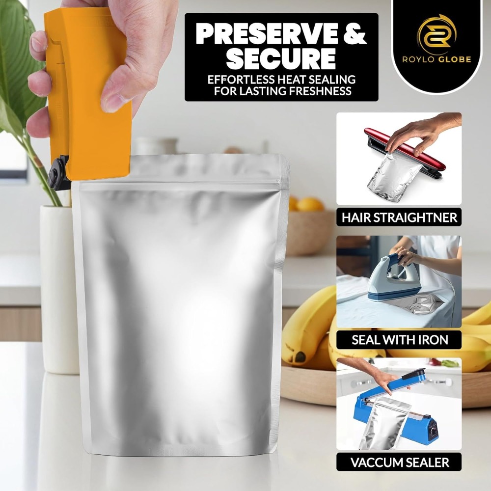 100 Stück 2-Quart-Mylar-Beutel – Food Storage Long Term Bewertung und Preis