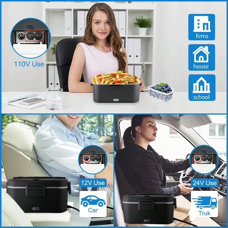 100W Elektrische Heizbare Lunc – Portable Food Warmer Bewertung und Preis