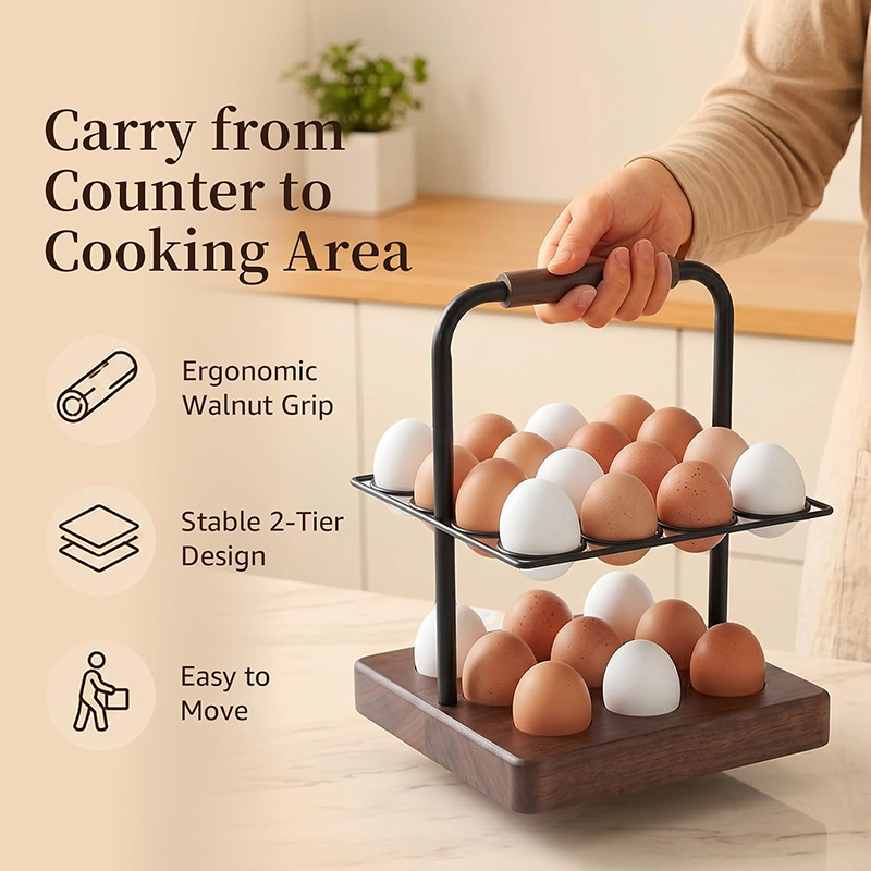 Farmhaus-Eierhalter für die Ar – Egg Storage Holder Bewertung und Preis