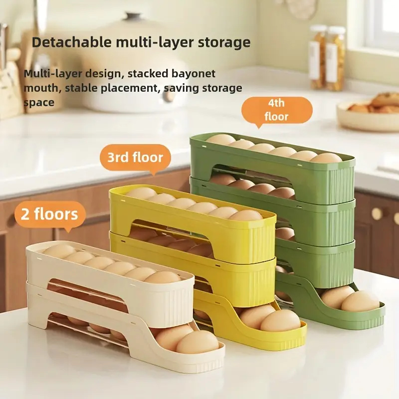 1 Stück abnehmbarer rollender  – Egg Storage Holder Bewertung und Preis