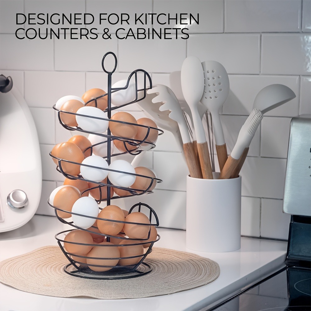 Metall-Drahtspiral-Eierhalter, – Egg Storage Holder Bewertung und Preis