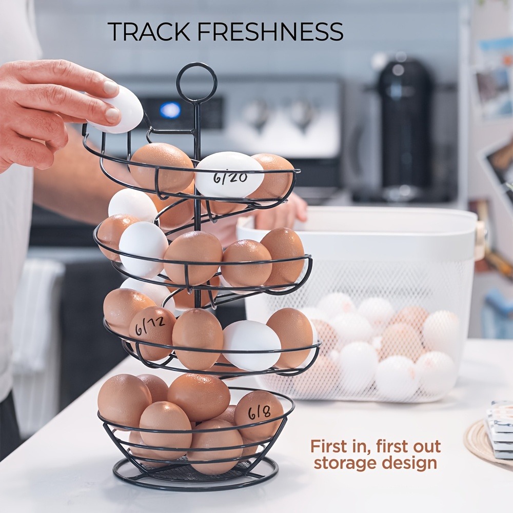 Metall-Drahtspiral-Eierhalter, – Egg Storage Holder Bewertung und Preis