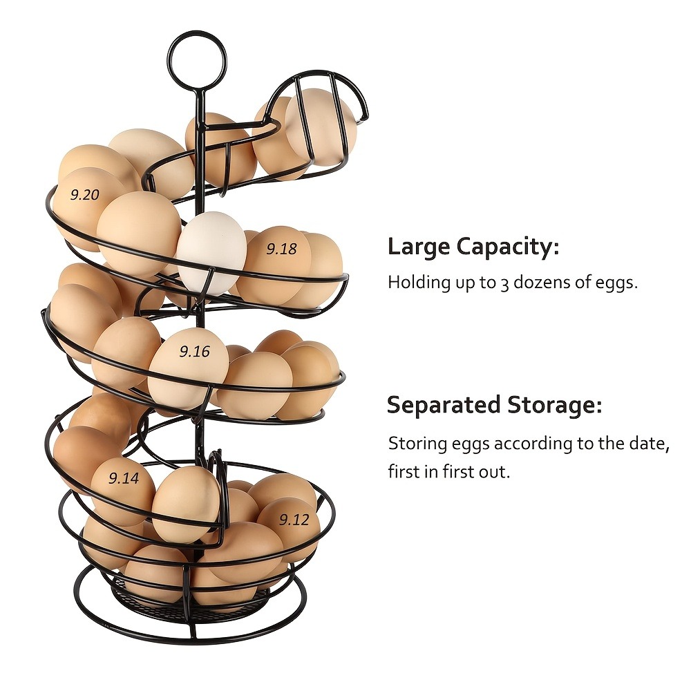 Metall-Drahtspiral-Eierhalter, – Egg Storage Holder Bewertung und Preis