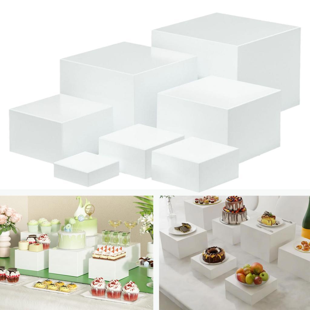 7-teilige Acryl-Würfel-Display – Food Storage On Table Bewertung und Preis