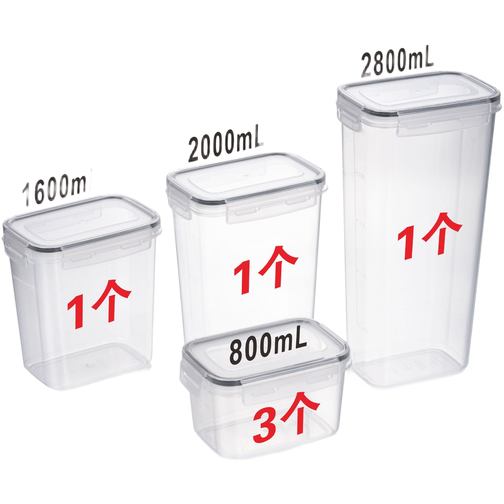 Quadratische Transparente Luft – Food Storage Long Term Bewertung und Preis