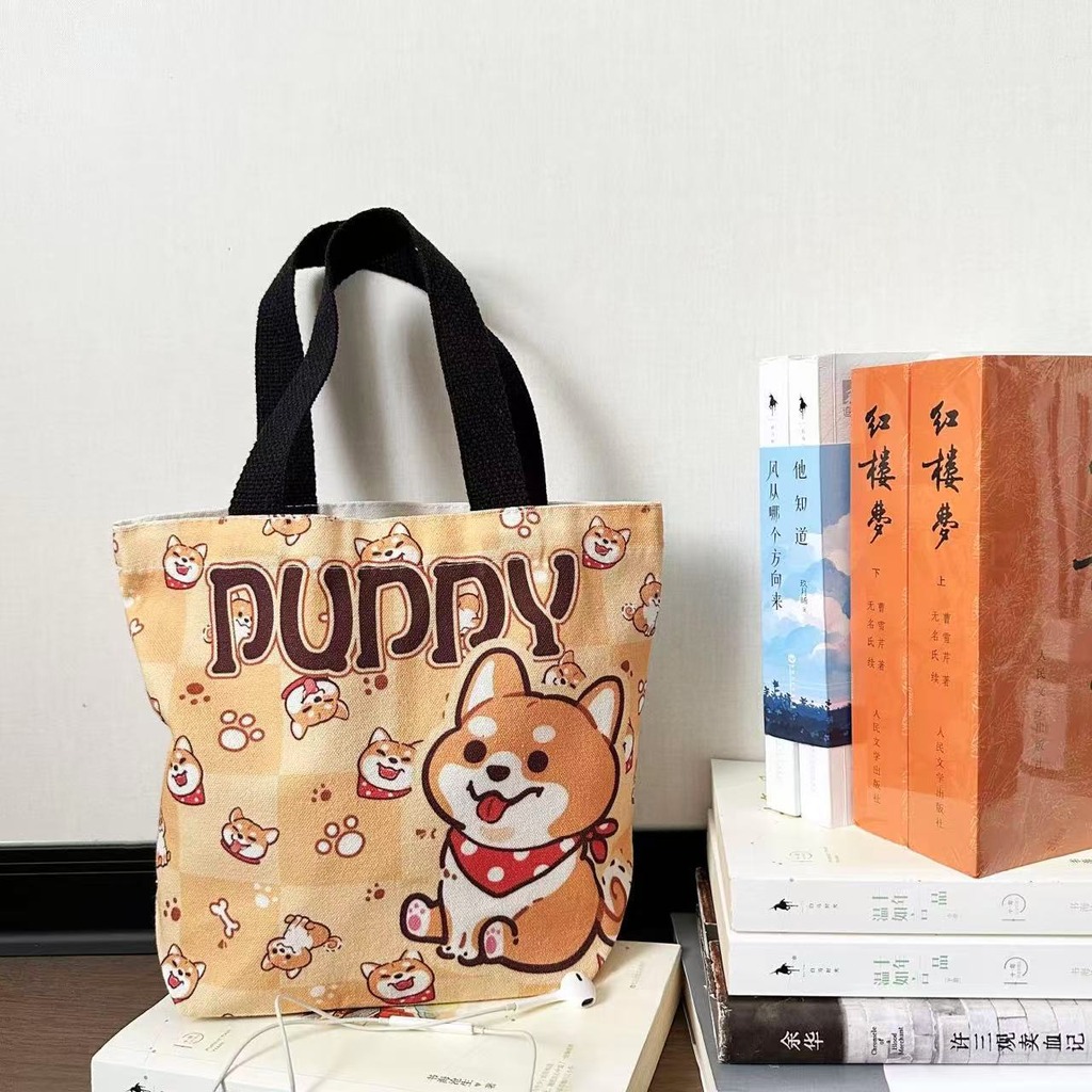 Cartoon-Tier-Leinen-Lunch-Tasc – Food Storage Bags Reusable Bewertung und Preis