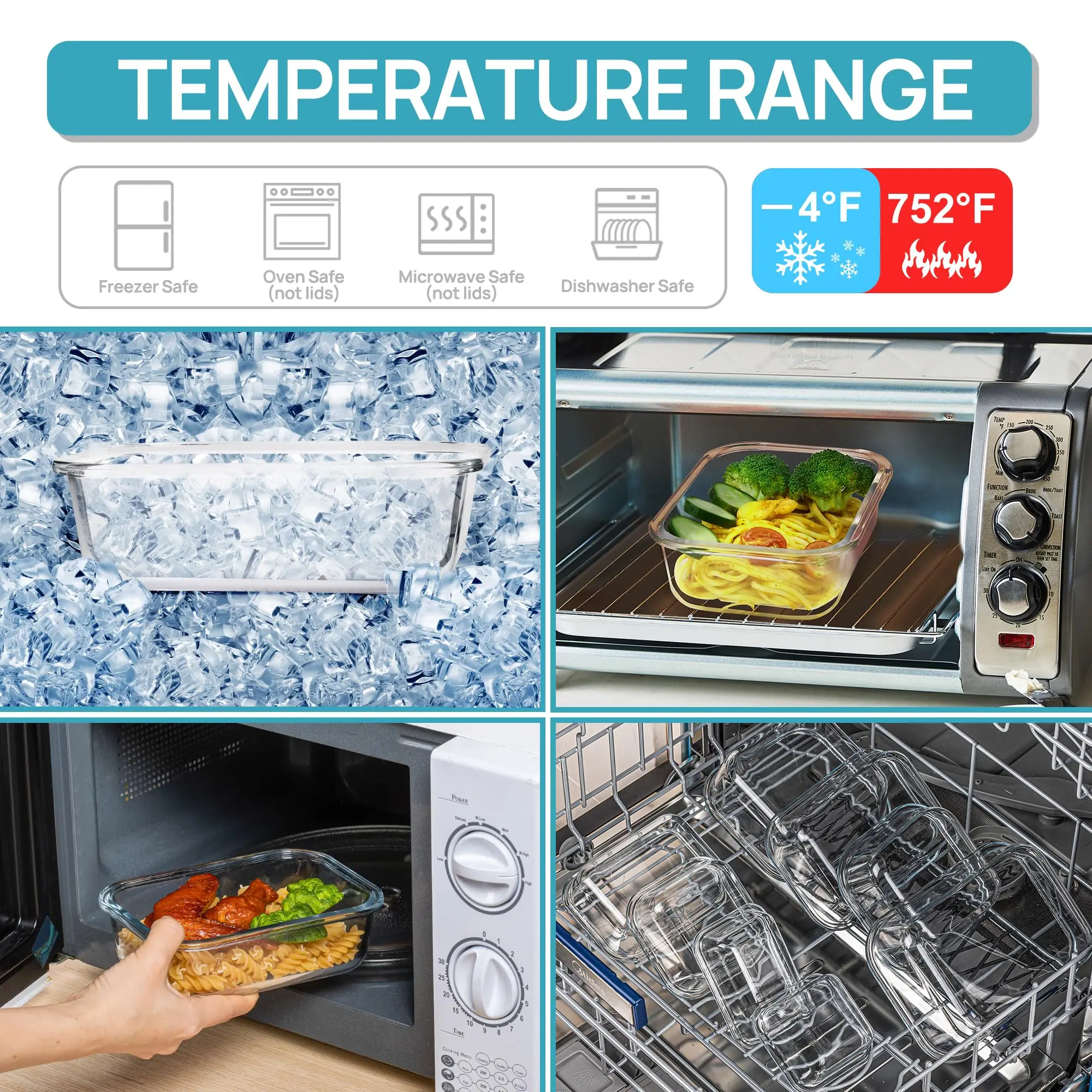 Lunchbox aus Glas, Aufbewahrun – Food Storage Glass Containers Bewertung und Preis