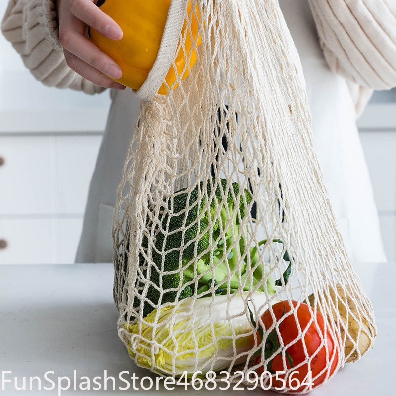 Handliche, faltbare Einkaufsta – Produce Bag Reusable Mesh Bewertung und Preis