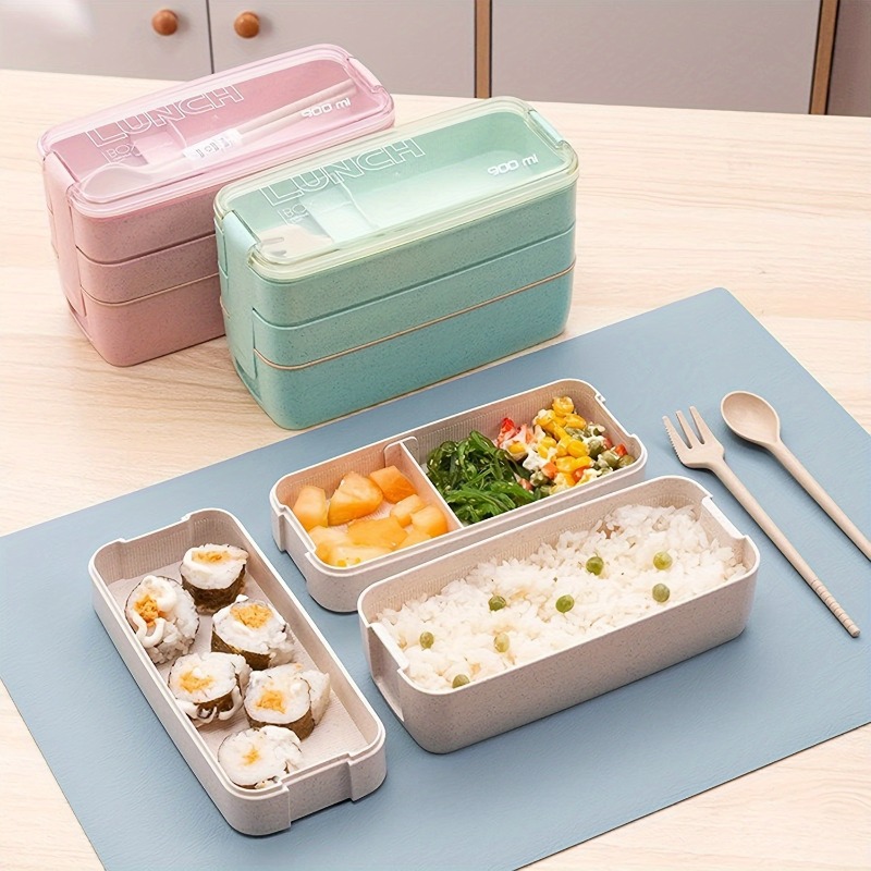 Tragbare Bento-Box, 3-lagige B – Food Storage 30 Years Bewertung und Preis