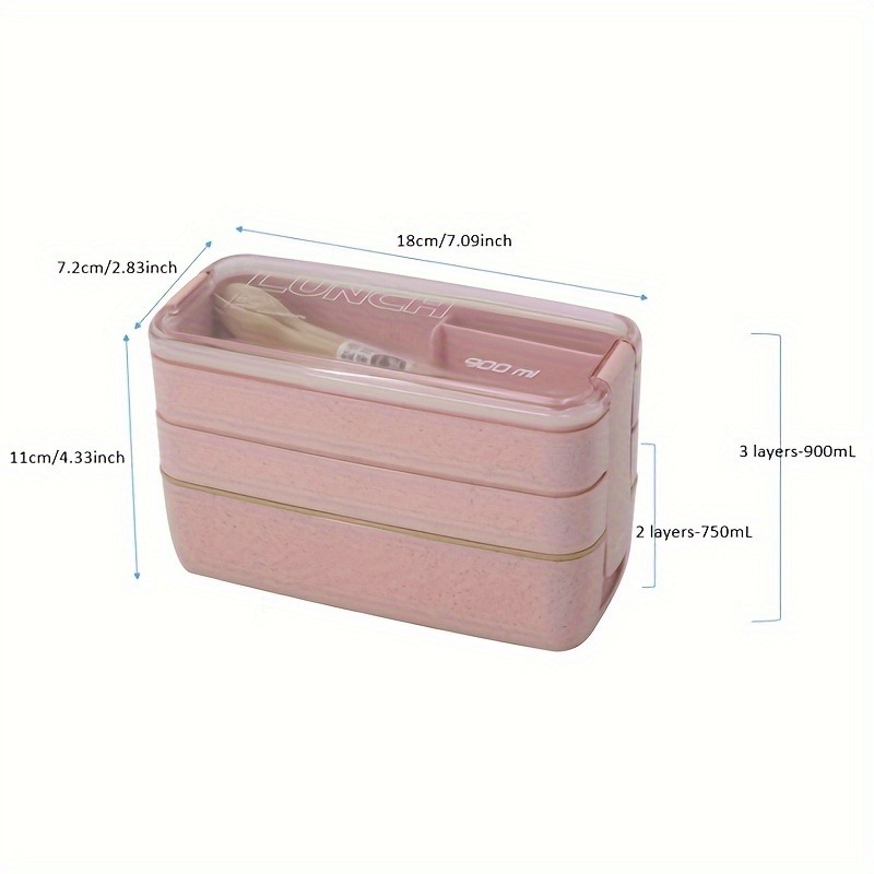 Tragbare Bento-Box, 3-lagige B – Food Storage 30 Years Bewertung und Preis