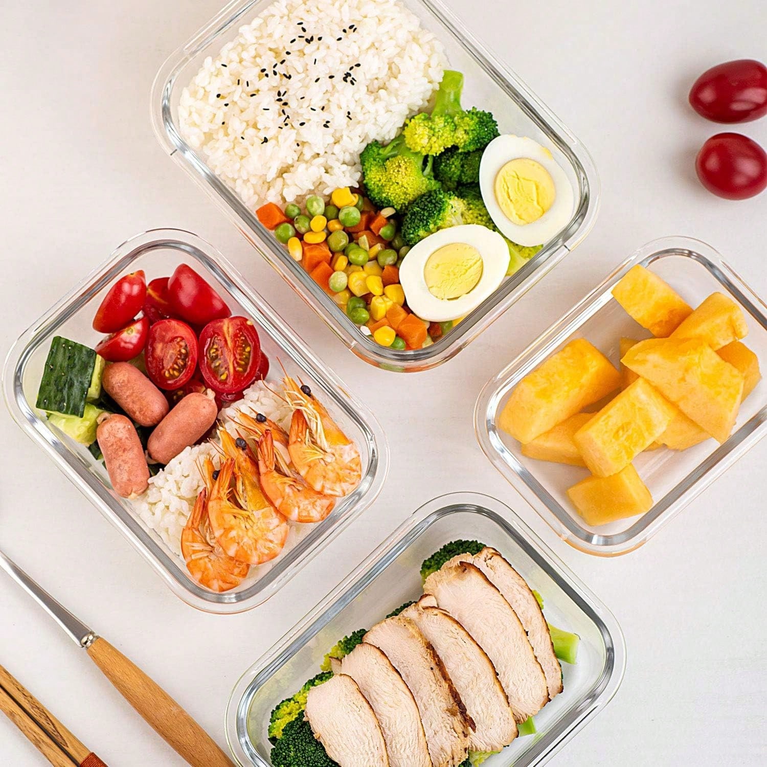 10er-Pack Glasbehälter für die – Food Storage Glass Containers Bewertung und Preis